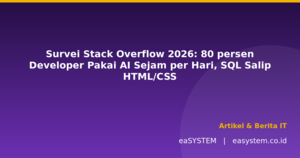 Survei Stack Overflow 2026: 80% Developer Pakai AI Sejam per Hari, SQL Salip HTML/CSS