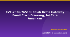 CVE-2026-76519: Celah Kritis Gateway Email Cisco Diserang, Ini Cara Amankan