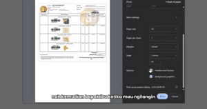 Cara Setting Saat Akan Cetak Surat Emas Agar Pas